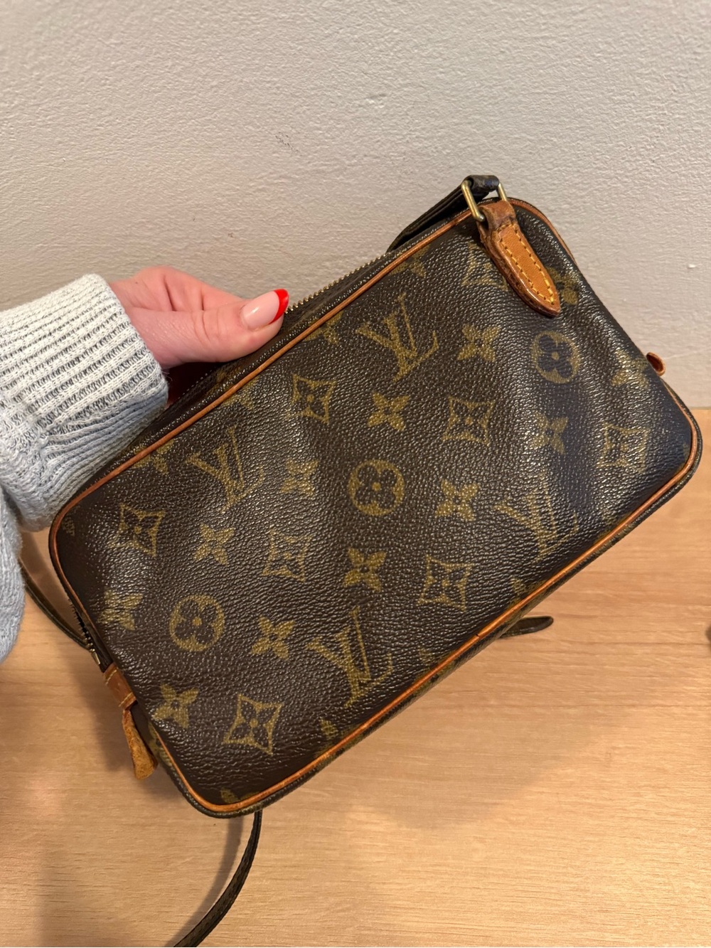 Authentic Louis Vuitton Monogram Pochette Marly Bandouliere Crossbody Bag - Picture 5 of 15
